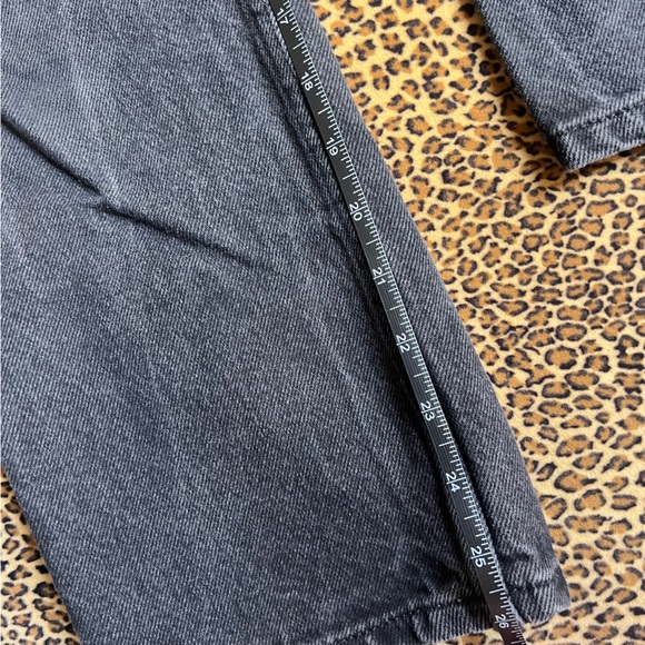 REFORMATION Washed Black Gray Straight Leg High Waist Jeans Denim Size 25 - Picture 8 of 8